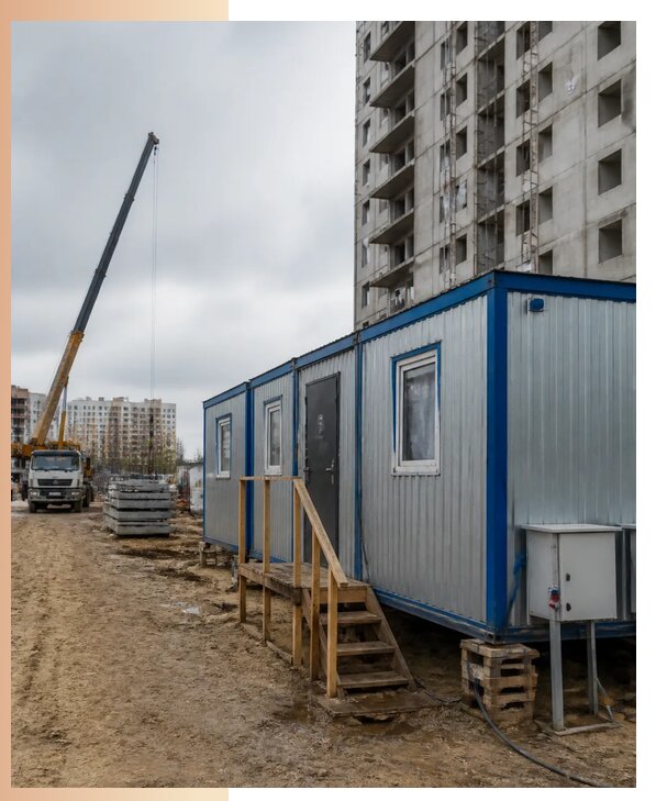 Аренда строительных вагончиков для рабочих в Озёрске